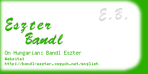 eszter bandl business card